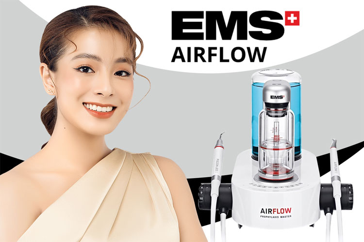 နာကျင်မှုမရှိပဲ သွားနှင့်ခံတွင်းသန့်ရှင်းခြင်း (EMS Air-Flow)